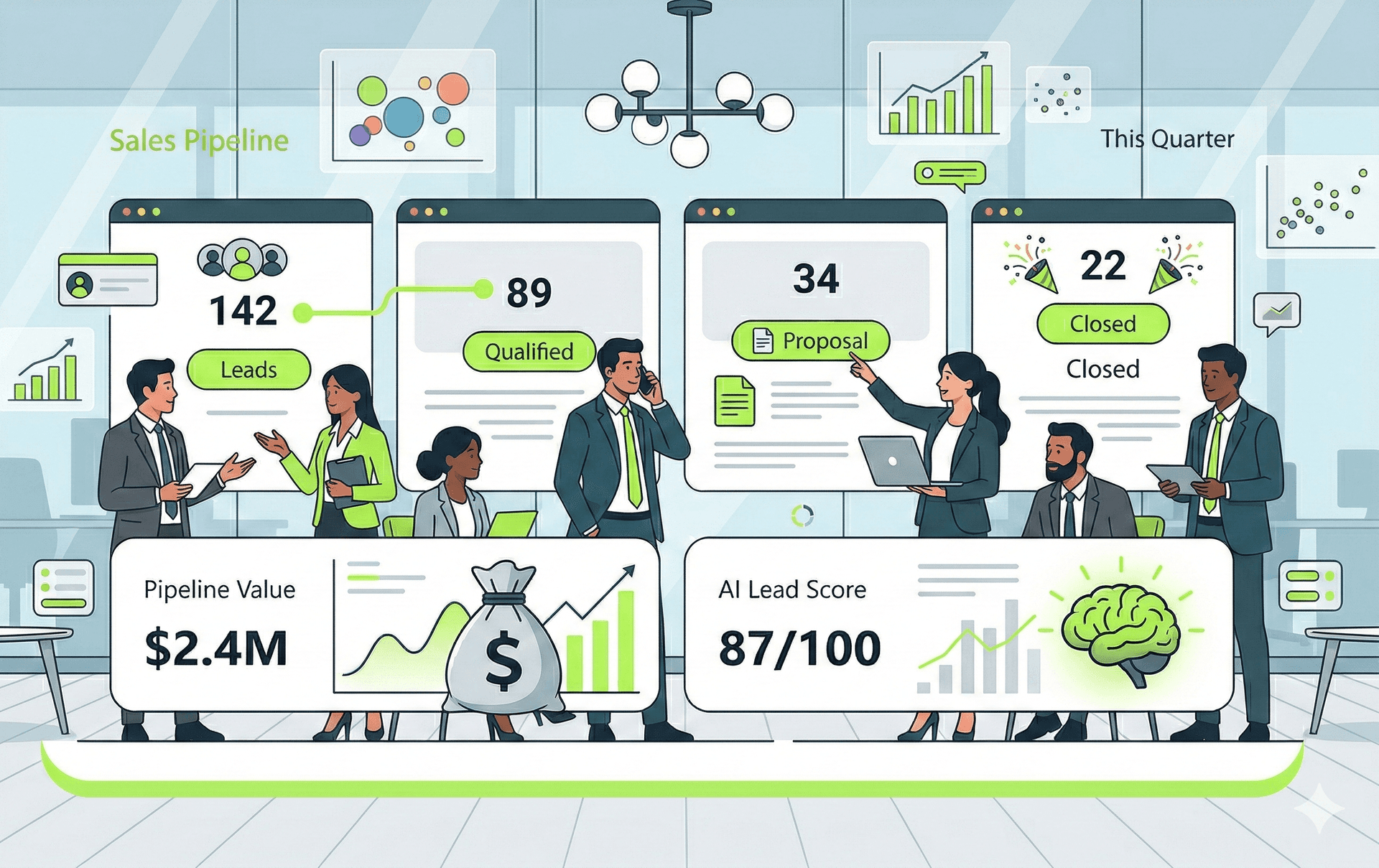 CRM Sales Pipeline Dashboard